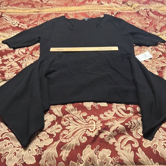 Brand new women’s black long top tunic size large Alfani - Picture 5 of 7